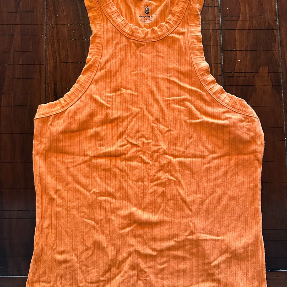 Orange Sleeveless Women's Top